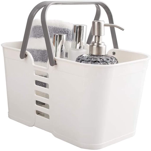 Cesta de almacenamiento Cesta de ducha portátil, Caja de almacenamiento de baño portátil Levamdar 431-2