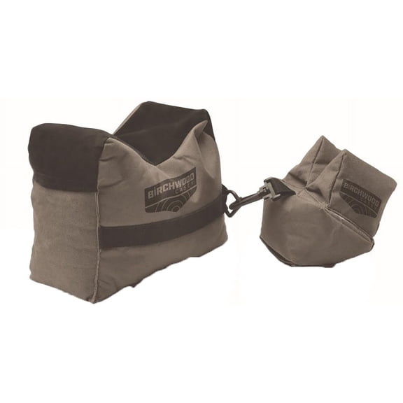 Birchwood Casey Front and Rear Shooting Rest Bag Set Nylon Black/Gray