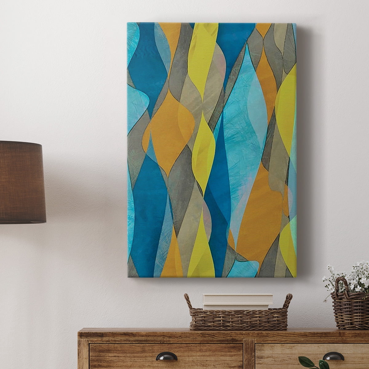 Colorful Cascade I Premium Gallery Wrapped Canvas - Ready to Hang