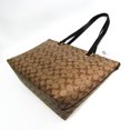 thumbnail image 3 of Coach Signature Luxury Gallery F79609 Women's PVC,Leather Tote Bag Beige,Black,, 3 of 3