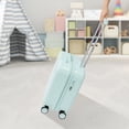 thumbnail image 5 of Aiqidi 18" Kids Ride-On Suitcase Portable Rolling Children's Travel Carry Trolley Luggage Case with Universal Wheels and Password Lock for Aged 3-6 Years (Mint Green), 5 of 14