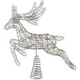 thumbnail image 2 of Northlight LED Lighted Reindeer Christmas Tree Topper - 13"  - Silver - Warm White Lights, 2 of 7