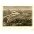 thumbnail image 2 of Vintage Places 14x12 Black Ornate Wood Framed with Double Matting Museum Art Print Titled - Richmond Virginia and Vicinity during the Civil War 1863, 2 of 4