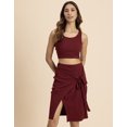 thumbnail image 2 of Moomaya Chic 2 Pcs Knit Coord Set, Wrap Skirt With Crop Top, 2 of 9