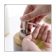 thumbnail image 3 of Dispensador de jabón de cerámica de 3 x 400 ml, estilo nórdico, dispensador de loción, dispensador de jabón para cocina y baño, color blanco, 3 of 3