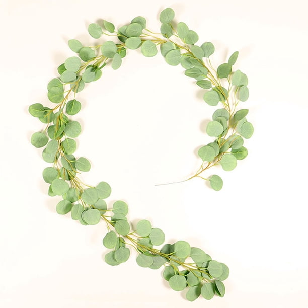 Ramas colgantes de artificial, decoración verde, suministros para festivales en el hogar Cola Hoja para colgar en la pared