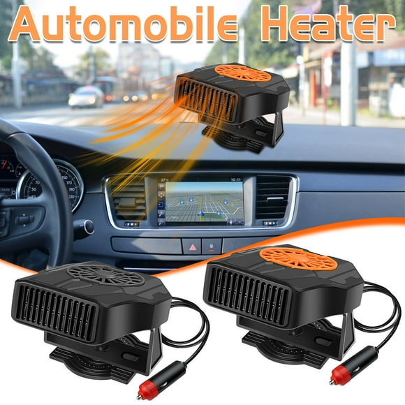 Xihbxyly Mini Calefactor para Coche, Ventilador Portátil de 12 V/24 V con Descongelador, Frío o Calor Instantáneos, Desempañador de Parabrisas Eficiente, Ideal para Invierno y Verano, Fácil de Instal