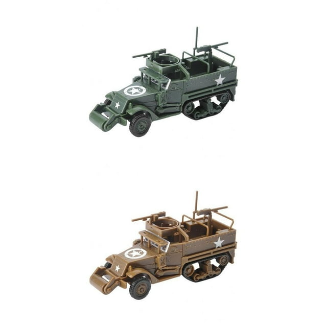 2x 1/72 Vehículo Juguetes M3A1 Yotijar Modelo de Montaje Clásico Americano