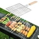 thumbnail image 4 of para parrilla de pescado, para pescado, antiadherente, hierro, plegables, fácil de voltear para filetes, , verduras, Cola Cesta de parrilla, 4 of 8