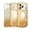 Gold, variant on for iPhone 16 Pro Compatible with MagSafe Case, Sparkling Rhinestone Design, Wave-shaped Frame Stylish Glitter PC+TPU Shockproof Anti-Scratch Ultra Slim Lightweight Phone Cover, Orange
