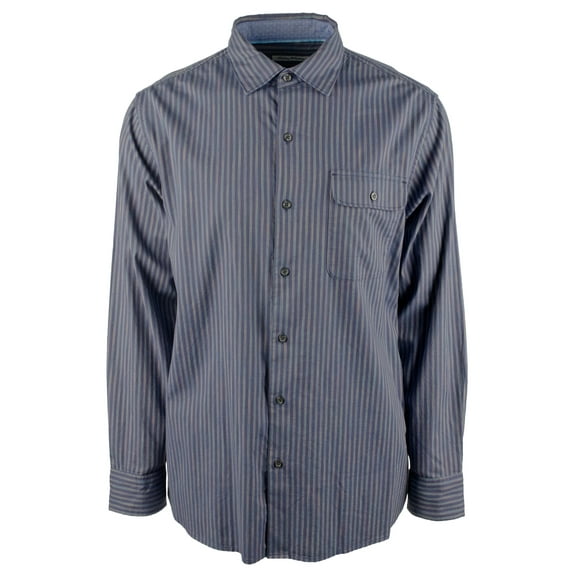 Men's Vista Lago Stripe Long Sleeves Shirt-OD-Medium