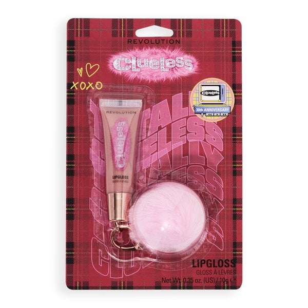 Revolution x Clueless Lip Gloss Keychain Tai Nude Pink