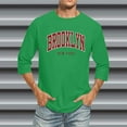thumbnail image 2 of T Shirts for Man 3/4 Sleeve Comfortable Crewneck Graduated Color Fit Green Fall Tops size XXXXXL, 2 of 4