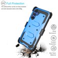 thumbnail image 3 of Takfox Case for Samsung Galaxy A15 5G Case with Built in Screen Protector Hybrid Cover with Kickstand Phone Belt Clip Holster - Blue, 3 of 7