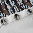 thumbnail image 4 of Castle Fairy Black Blue Camo Black Out Curtains,Vintage Curtains Pack of 2 (42x63 Each), 4 of 6