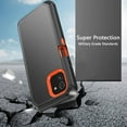 thumbnail image 3 of NIFFPD Samsung Galaxy A03 Case with Screen Protector Full-Body Shockproof Phone Case for Galaxy A03 with Belt-Clip Holster Black&Orange, 3 of 7