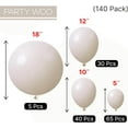 thumbnail image 6 of White Balloons 140 pcs Different Sizes of 18 12 10 5 Inch White Sand Balloons Arch Kit Garland for Wedding Baby Shower Birthday Bridal Shower Graduation Engagement Party Decorations, 6 of 7