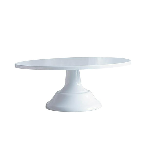 Soporte Para Pastel De 10 Pulgadas Bandeja De Servir De Decoración De Estante De Postre De Frutas De Estilo Simple Blanco, Diseño De Estilo Europeo, E Baoblaze Soporte retro de la torta de boda
