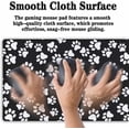 thumbnail image 5 of Keyboard Mousepad Black White, Big Mouse Pad Office Desk Pad Non-Slip Rubber Base Waterproof with Stitched Edges, 35.4" X 15.7" for Work/Game/Office/Home Dog Paw. Cat Footprint Dog Paw, 5 of 6