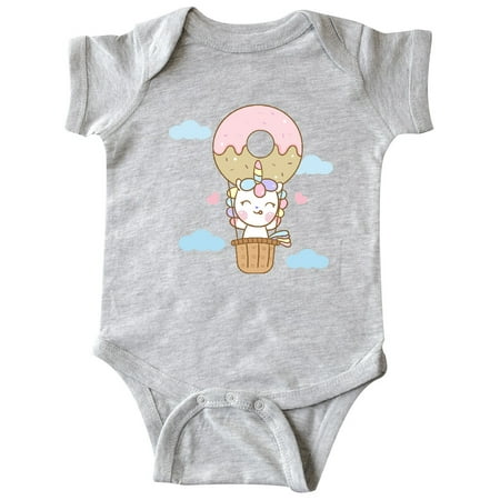 

Inktastic Unicorn Donut Balloon Gift Baby Boy or Baby Girl Bodysuit