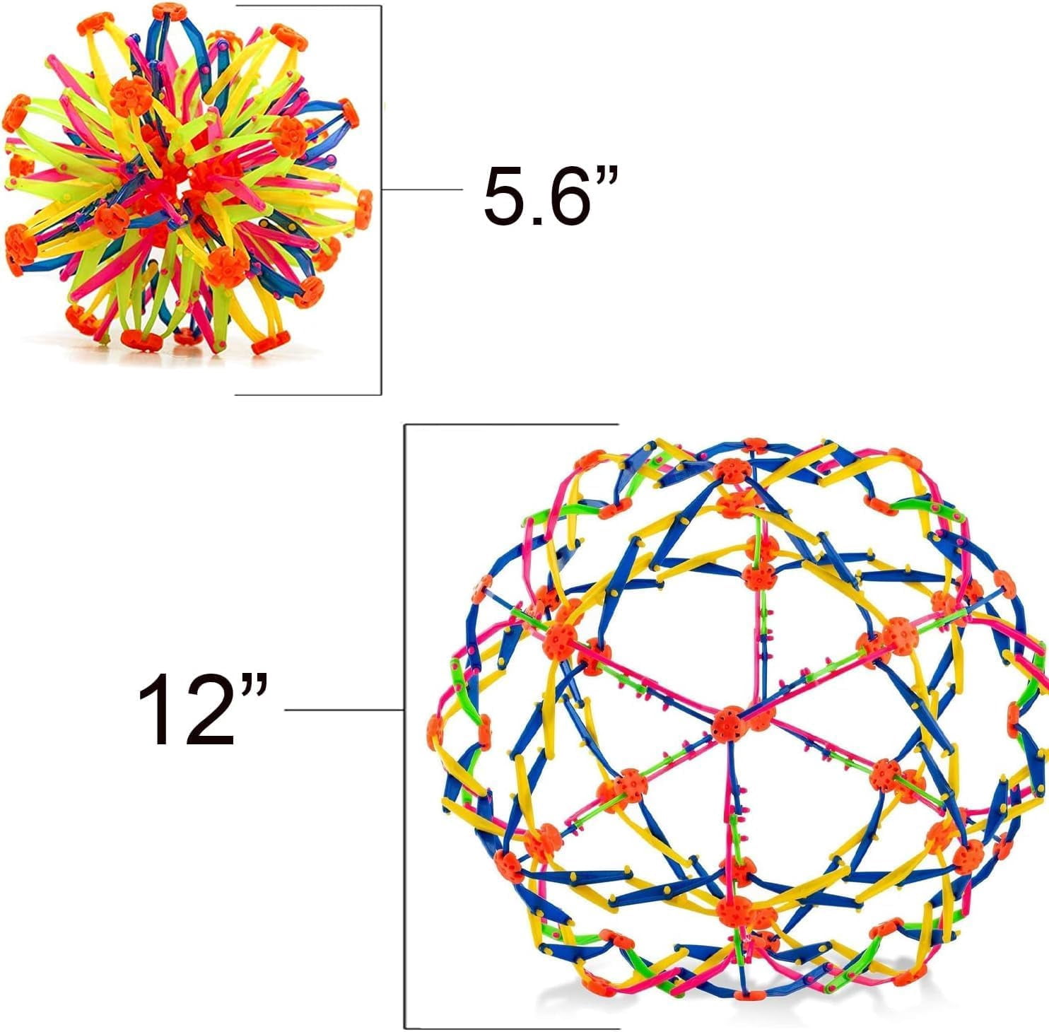 4E's Novelty 2 Pack Expandable Breathing Ball – Stress Relief Toy for Kids & Adults, Ideal for Mindfulness, ADHD, and Anxiety Management