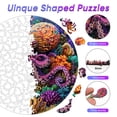 thumbnail image 3 of Puzzle Ruikiyart, 200 unidades, 28 cm, rompecabezas de madera con forma de pulpo, 3 of 7