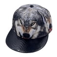 thumbnail image 1 of Gorra de béisbol de poliéster Street Hip-Hop, sombreros lisos con Wolf P, 1 of 4