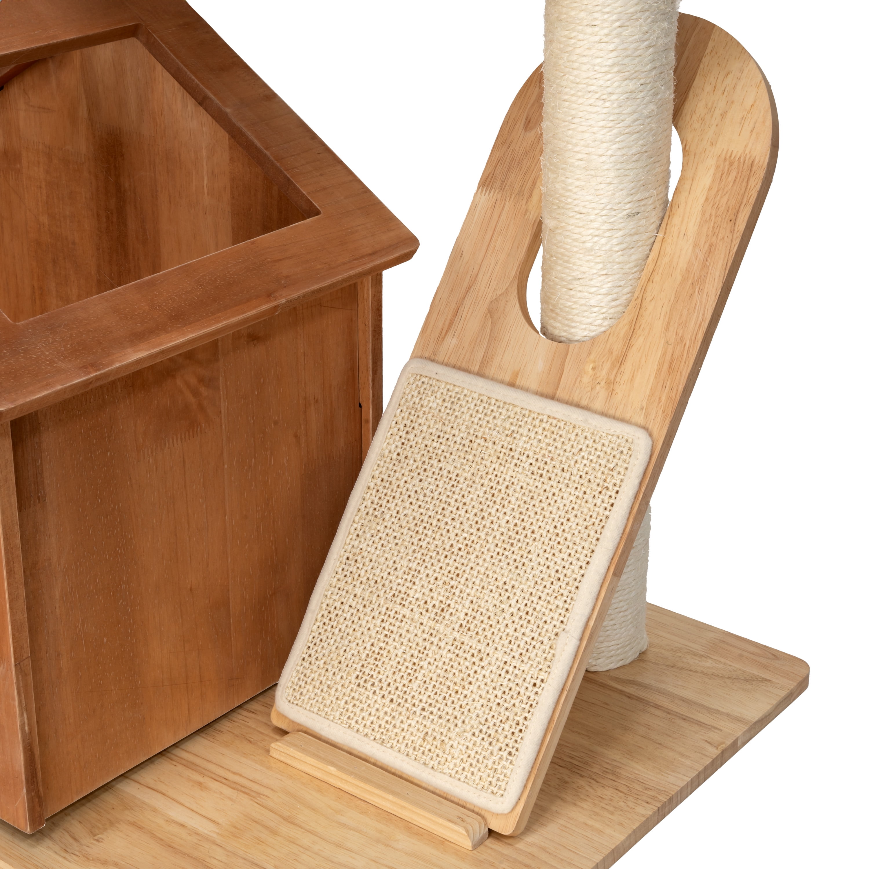 Kitty City Wooden Cat Tower and Hideaway House