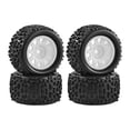thumbnail image 4 of LeeQinersw 4 Pieces 1/18 RC Car Wheels and Tires Durability Direct Replaces for Granite White, 4 of 9