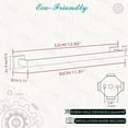 thumbnail image 2 of ORB 12-Inch Towel Bar for Bathroom Wall Mounted Bathroom Square Towel Rack, Total-14 Oil Rubbed Bronze Bath Towel Holder Towel Hanger Hand Towel Holders Towel Rail Towel Rod, A8804ORB-3P1, 2 of 9