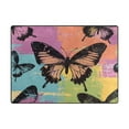 thumbnail image 2 of Area Rug Indoor 63"x48"in Non-Slip Wear Resistant Floor Mats Soft Large Carpets for Living Room Bedroom Home Decor Colorful Ink Butterfly, 2 of 7