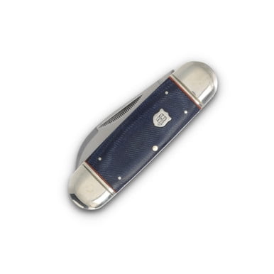 Rough Ryder Knives Rough Ryder Denim Micarta Large Toenail Folding Knife RR2348