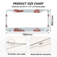 thumbnail image 7 of Aluminum License Plate Frame 2 Pack Car Exterior Accessory Car Tag Holder for Front Rear Plates Cars Decor Watercolor Snowman and Red Barn, 7 of 7