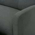 thumbnail image 6 of GDF Studio Alma Contemporary Upholstered Loveseat Recliner, Charcoal Fabric, Tufted, Gray, 6 of 12