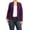 Eggplant, variant on Women's Plus Size Casual Long Sleeves Open Front Office Work Wear Solid Blazer Jacket