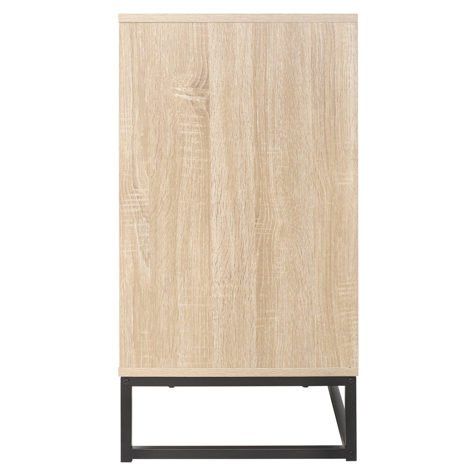 Resenkos Sideboard Cabinet, Accent Storage Cabinet with 1 Adjustable Inner Shelves, Suitable for Living Room, Natural Resenkos Sideboard Cabinet, Accent Storage Cabinet with 1 Adjustable Inner Shelves, Suitable for Living Room, Natural