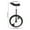 Black, variant on Adjustable Exercise Unicycle, Outdoor Unicycle, One Wheel Bike Orange