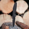 thumbnail image 6 of CRKT Slag Everyday Carry Assisted Folding Knife with Frame Lock: D2 Plain Edge Blade, Black Stainless Steel Handle, Pocket Clip,7600K, 6 of 6