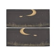 thumbnail image 3 of Night Moon Tier Curtains for Kitchen 57x24 Inch Semi Sheer Light Filtering Half Window Curtains 2 Panels, 3 of 8