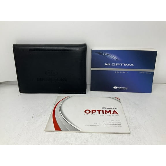 2012 Kia Optima Owners Manual Handbook Set with Case OEM A01B50023