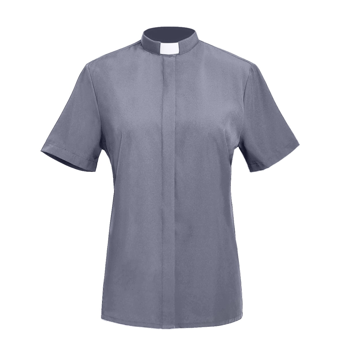 GRACEART Ladies Clergy Removable Shirt Tab Collar Women's Clergy Shirt Tab Collar Short Sleeve