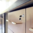 thumbnail image 7 of Push Plunger Lock with Keys & Screws & Locking Ring, Keyed Different for Window Barn Drawer Cabinet Garage 7/8", 7 of 7