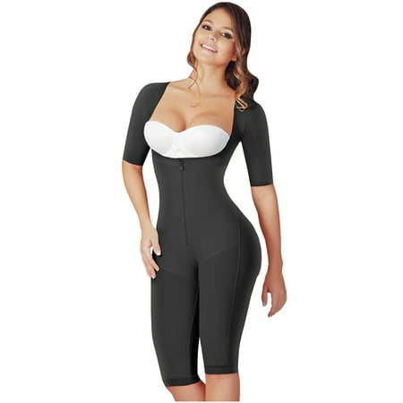 

Salome 0525 Fajas Colombianas Reductoras Post Surgery Bodysuit Girdles for Women Black 3XL