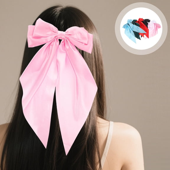 SEWCHICS 6-Pack Assorted Color Bow Hair Clips with Elegant Bowknot Design, Stylish Hair Holders for Versatile Hair Styling