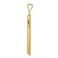 thumbnail image 5 of Auriga Fine Jewelry 14K Yellow Gold Polished Tube Cross Pendant for Women, 5 of 6