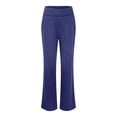 thumbnail image 6 of Blue Wide Leg Sweatpants Women Pants for Womens Workout Wide Leg Elastic Waist Sweatpants Fashion Line Loose Pants Fall Casual Basic Trousers Fashion Clothing, 6 of 6