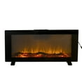 thumbnail image 2 of 42in Fireplace Heater for Inside, Wall Mounted Electronic Fireplace with Remote and 10 Colors Backlight, CSA Certification, Black, LJ1284, 2 of 9