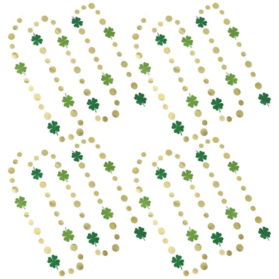 SEWCHICS Garland Paper Green For Weddings 4Set