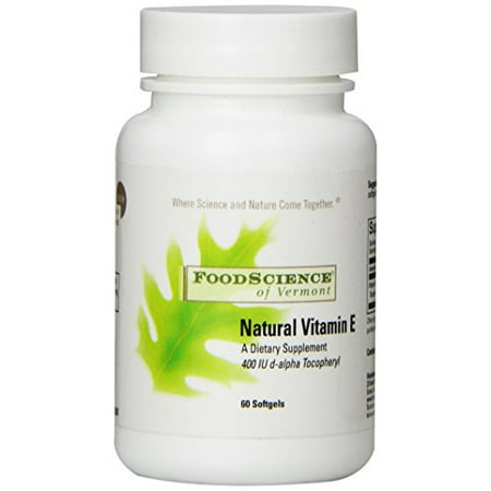 FoodScience of Vermont La vitamine E naturelle, 60 Ct