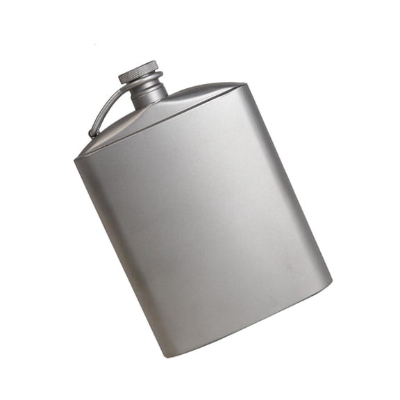 Necvior Portable Titaniums Flat Bottle 260ml 200ml for Camping and Outdoor Activity